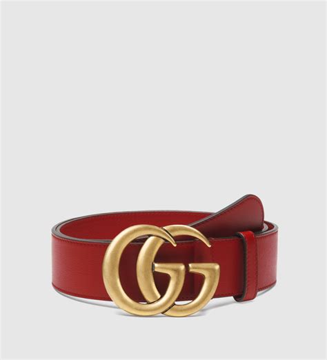 red leather double g gucci belt|Gucci Double G belt black.